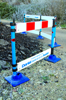 Logo and Details on Barriers