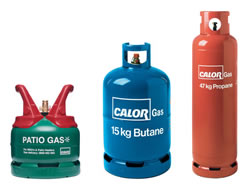 Gas Bottles Sizes Available