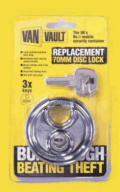 Van Vault Replacement Disc Padlock