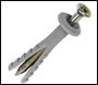 M6 x 40mm Large Head Plastic Hammerfix Screws (per 100)