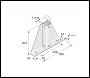 Unistrut Pre-galvanised Single Delta Base Bracket