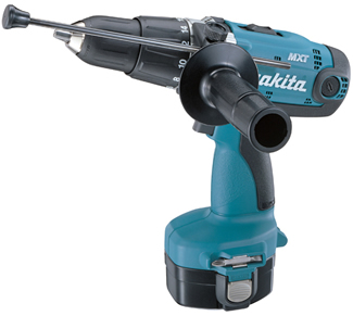 Makita 8434DWFE Cordless 14.4 Volt MXT Combi Drill - 13mm Keyless Chuck (2 x 3.0Ah Ni-MH Batteries)