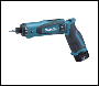 Makita DF010DSE Cordless 7.2 Volt Drill Driver 6.5mm Hex Drive (2 x 7.2 Volt 1.0Ah Ni-Cad Battery)