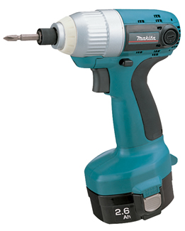 Makita 6935FDWFE-2 Cordless 14.4 Volt Impact Driver 6.5mm Hex (2 x 3.0Ah Ni-MH Batteries)