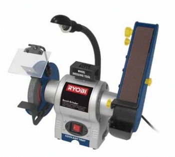 Ryobi EBGL 2515 Workshop Bench Grinder with Linishing Belt (240 Volt Only)