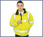 Yellow Hi Vis Pilot / Bomber Jacket