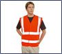 High Visibility Orange Waistcoat (full spec)