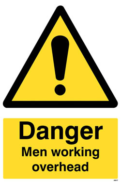 Danger Men Working Overhead