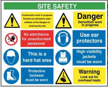 Site Safety Sign (PVC Wide)