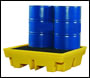 Clear Spill 4 Drum Spill Pallet (410 Litre Capacity)