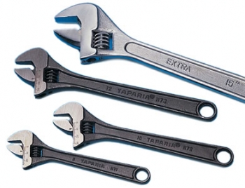 Adjustable Crescent Pattern Pipe Wrenches