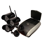  3 Camera High Resolution Wireless CCTV System 