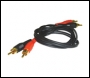 1 metre Dual Phono Plug to Dual Phono plug lead