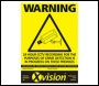 External High Visibility A4 Warning Sign