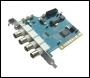  Professional 4 Camera (1 Audio, optional) 25fps MPEG4 Pentaplex PCI DVR Card & Windows PC DVR Software 