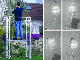 Titan Multi Five Way Aluminium Ladder Scaffold