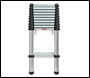 Telescopic Black Line (Automatic Locking) Ladder 3.3 Metre Telesteps inc Top Support and Telesteps Bag