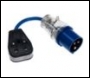 FLY LEAD 240V 16A PLUG TO 13A SOCKE/t