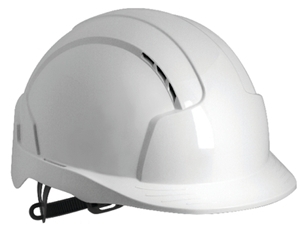 JSP EVOLite Vented, Standard Peak, One Touch� Slip Ratchet & 3D Adjustment System (EN397) (per 20)