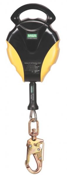MSA Workman Self Retracting Lanyard - 9m Galvanized