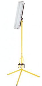 Defender 2' 18W Encapsulated Fluorescent Site Light on fixed leg stand 110v/240v (16amp Plug)