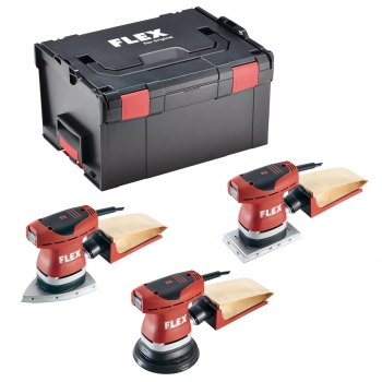 Flex Triple Sander Set OSE+ODE+ORE with speed control in case (Code 398373)