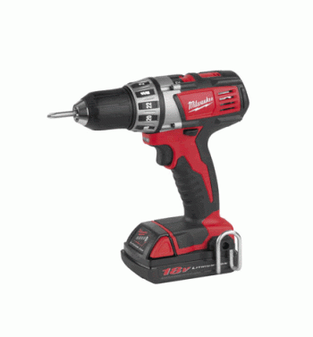Milwaukee C18DD-22 18 Volt Cordless Compact Drill/Driver (1.5Ah Li-Ion Batteries)