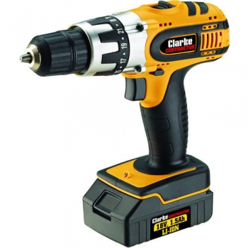Clarke CON18LI 18V 1.5Ah Li-Ion Cordless Combi Drill