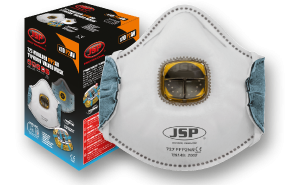 JSP Spirotek - 727 Typhoon™ Valved Moulded Mask FFP2AV - Odour Valve Qty 10