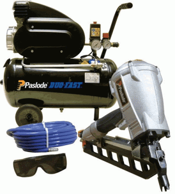 ITW Paslode 920054 F350 Powermaster Plus Framing Kit (240 Volt)