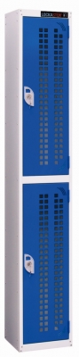 Armorgard Lockastor, Perforated Locker, 2 Door 300x450x1800