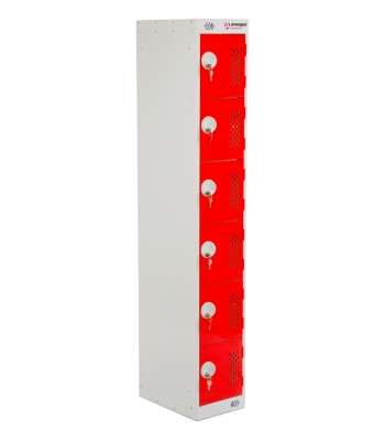 Armorgard Powerstation, 6 Door Battery Charging Locker Bank 300x450x1800 - Code PWS6