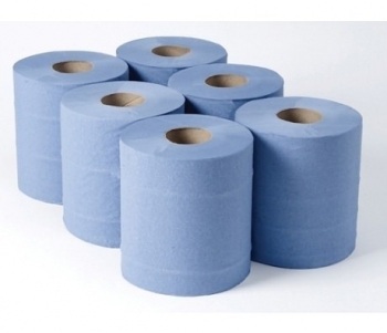 Constructor DPO320 2 Ply Blue Centrefeed Rolls (per 6 pack)