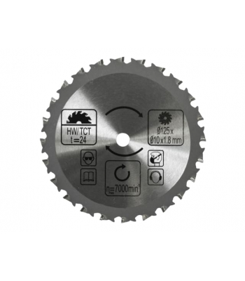 Batavia Thor Special Material TCT Saw Blade 125 x 1.8 x 10mm x 24T - Code BAT7062669
