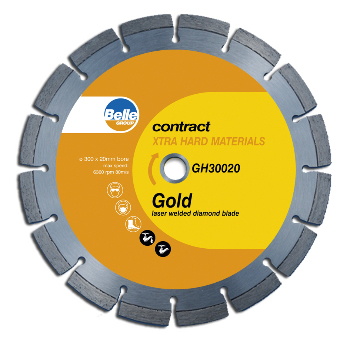 Belle Gold Hard (GH) Diamond Cutting Disc 450mm to suit Belle MS500 (Code GH45025)