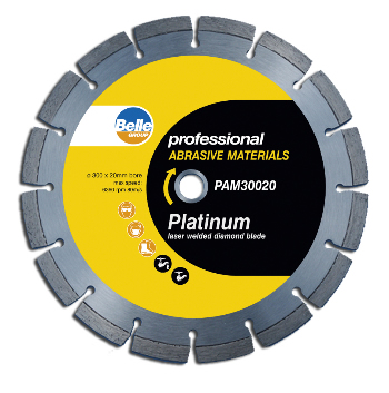 Belle Platinum Abrasive (PAM) Diamond Cutting Disc 350mm