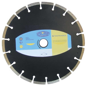 Spectrum Standard PLUS Range Universal Diamond Cutting Disc - 300mm x 20mm Bore