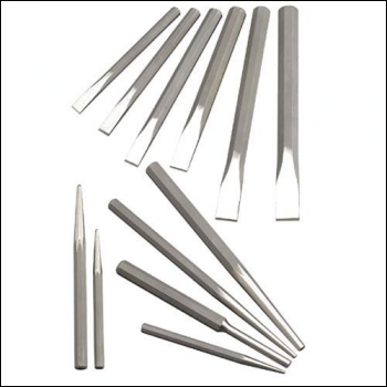 Clarke ET139  12-piece Punch & Chisel Set