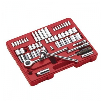 Clarke PRO25 55-Pce AF/Metric Socket Set