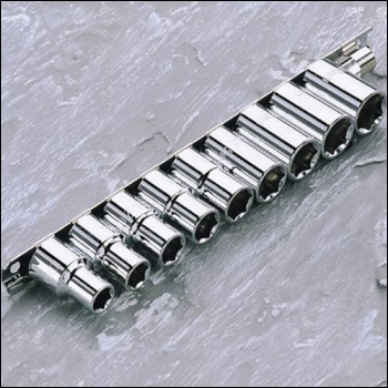 Clarke PRO28 9-Pce ? inch  Drive Metric Socket Set