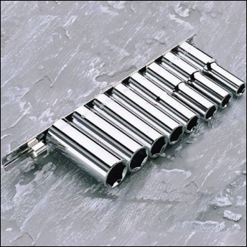 Clarke PRO34 8-Pce ? inch  DR. Deep Metric Socket Set