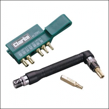 Clarke PRO 39 8-Pce TX Tamper Proof Bit Set