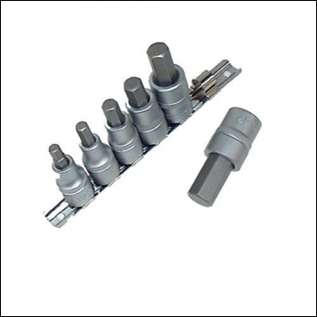 Clarke PRO52 6-Pce 1/2 inch  Drive HEX Bit Set