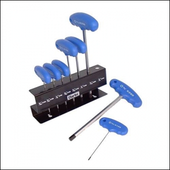 Clarke PRO58 8-Pce Metric 'T' Handle Hex Key Set