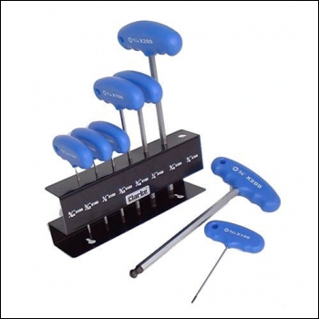 Clarke PRO60 8-Pce Metric 'T' Handle Hex Key Set
