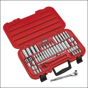 Clarke PRO123 55pce 3/8 inch  SAE/Metric Socket Set