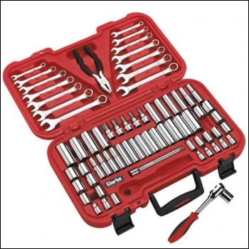 Clarke PRO125 69 Pce 3/8 inch  AF/Metric Socket & Spanner Set