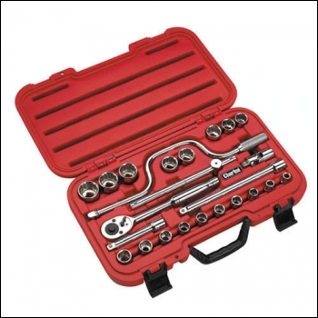 Clarke PRO129 24-Pce ? inch  SAE / Metric Socket Set