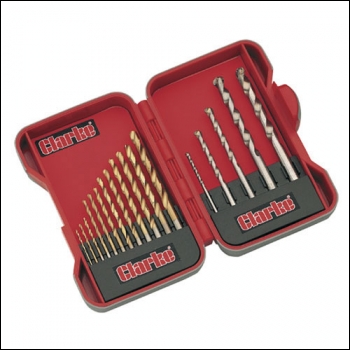 Clarke PRO147 - 17pce Combi Drill Bit Set