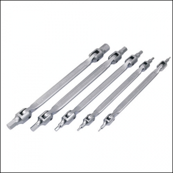 Clarke PRO186 5-Piece Double Ended Flexi Hex Head Wrench Set